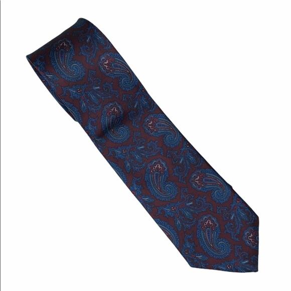 Envoy Vintage Paisley Silk Men's tie - Picture 1 of 5